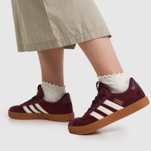 adidas VL Court 3.0 in Burgundy adidas VL Court 3.0,2 of 4