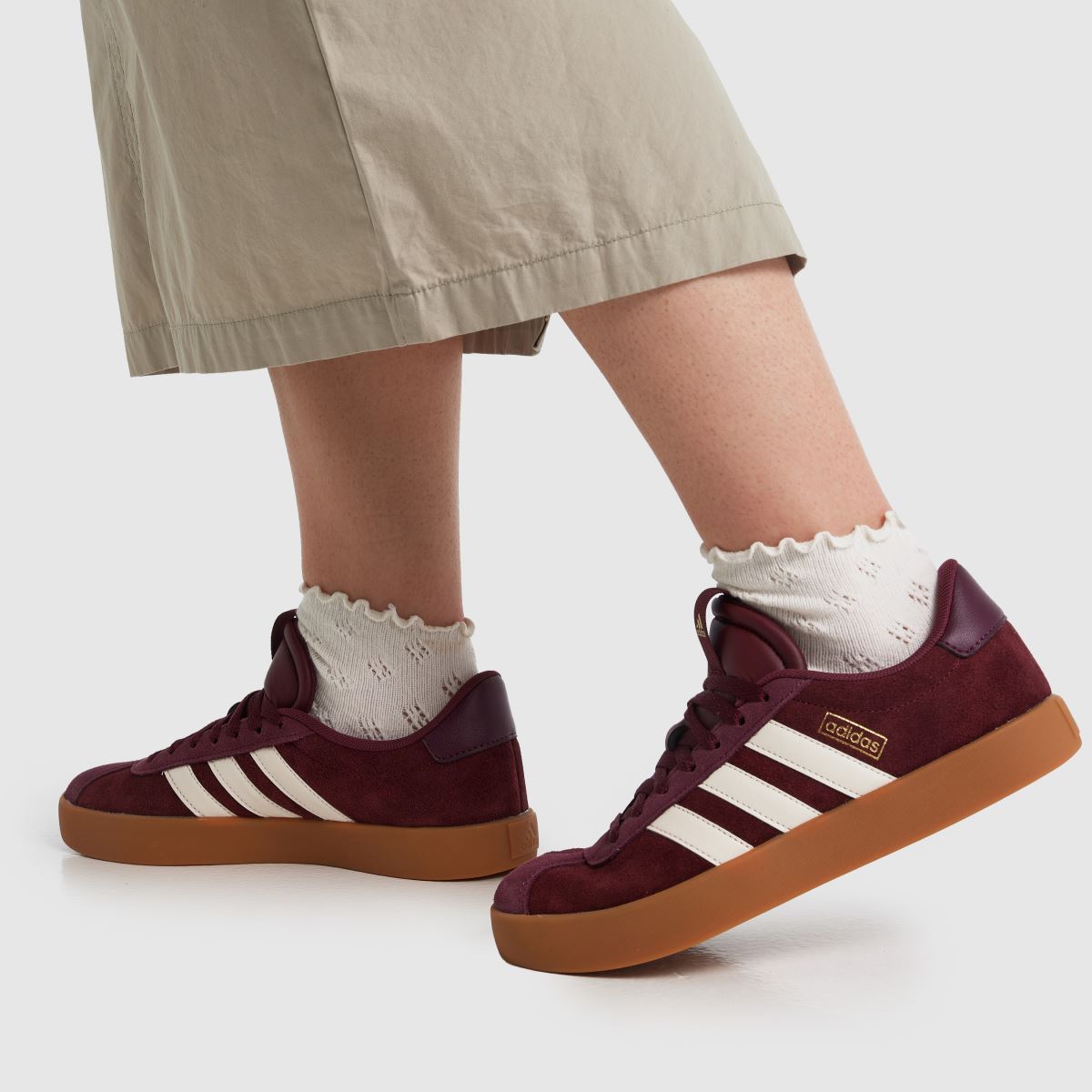 Womens Burgundy adidas VL Court 3.0 Trainers | schuh Womens Burgundy adidas VL Court 3.0 Trainers | schuh