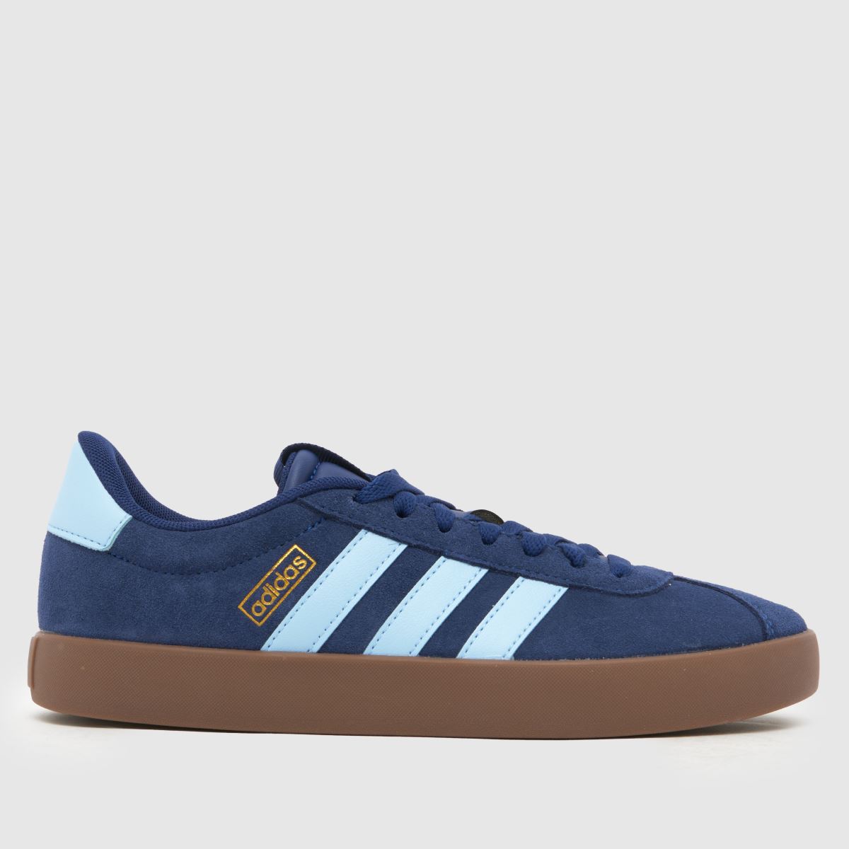 Image of adidas VL Court 3.0 Trainers in Navy & Pl Blue