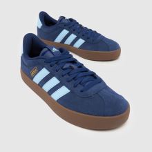 adidas VL Court 3.0 in Navy & Pl Blue adidas VL Court 3.0,3 of 4