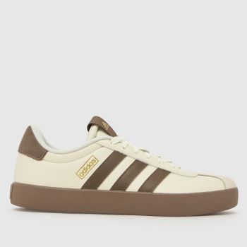 adidas Beige & Brown VL Court 3.0 Womens Trainers