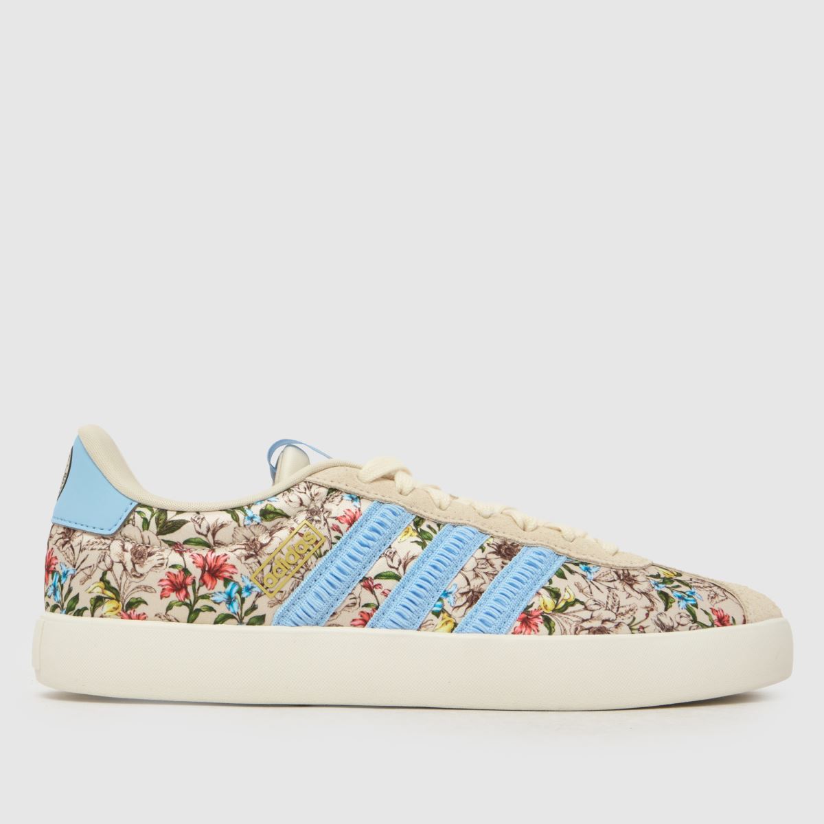 adidas VL Court 3.0 Trainers in Off-white Multi, Size: 6 (EU 39?)