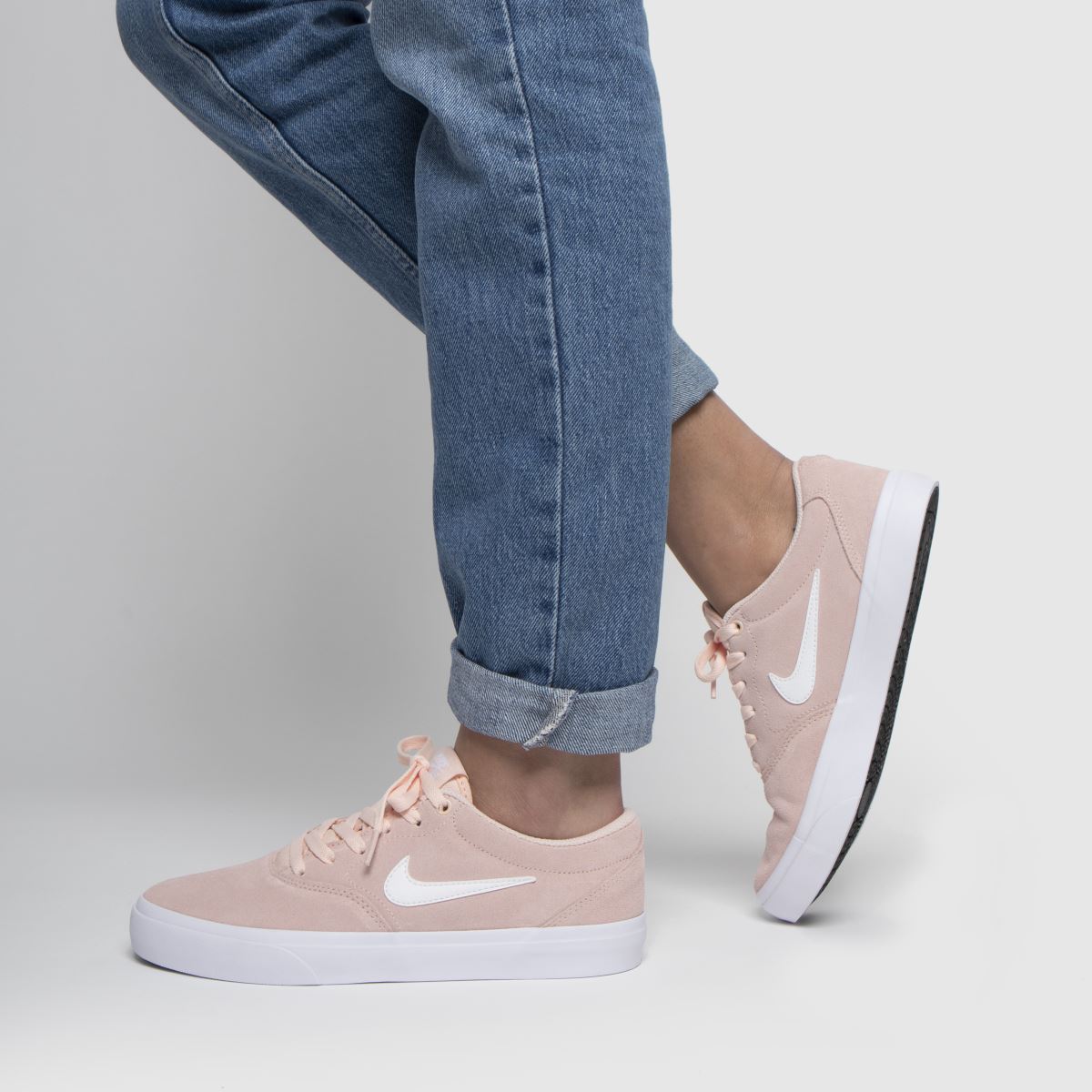 womens peach nike trainers