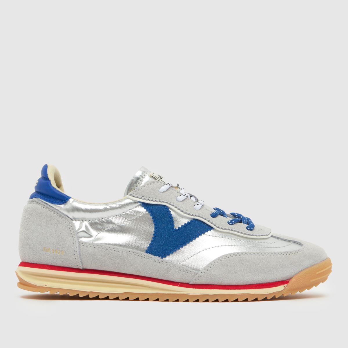 victoria Saturno Trainers in Silver Multi