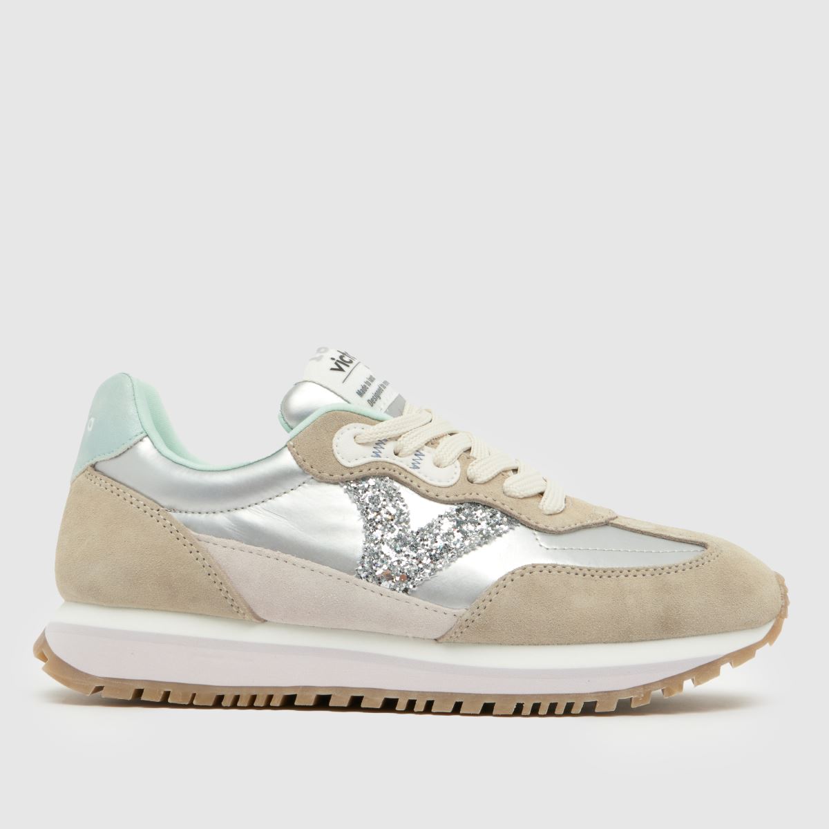 victoria Viento Trainers in Silver Multi