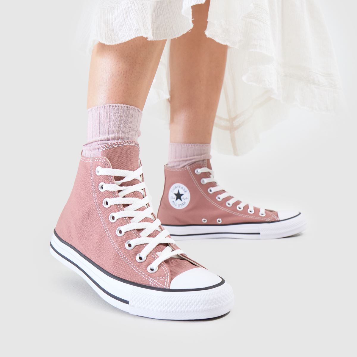 Pink Converse Montante Rose Converse All Star Hi In Pink