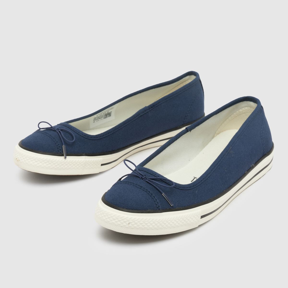 Womens Navy Converse All Star Dainty Ballet Trainers schuh
