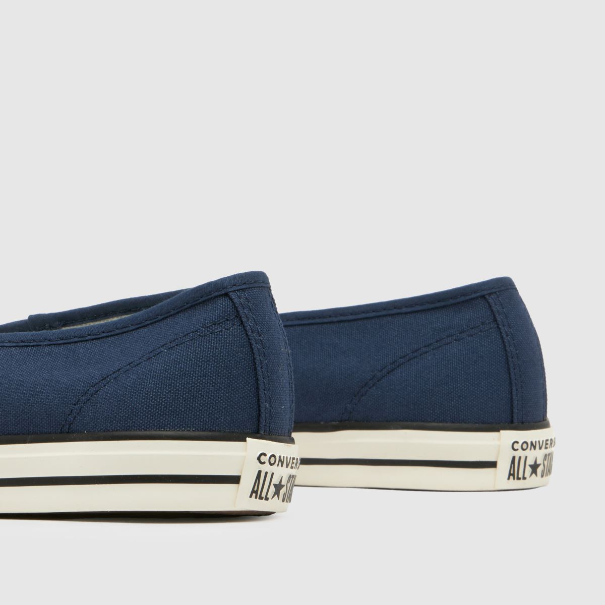 Womens Navy Converse All Star Dainty Ballet Trainers schuh