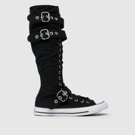 Womens Black Converse All Star XXHi Buckle Trainers | schuh