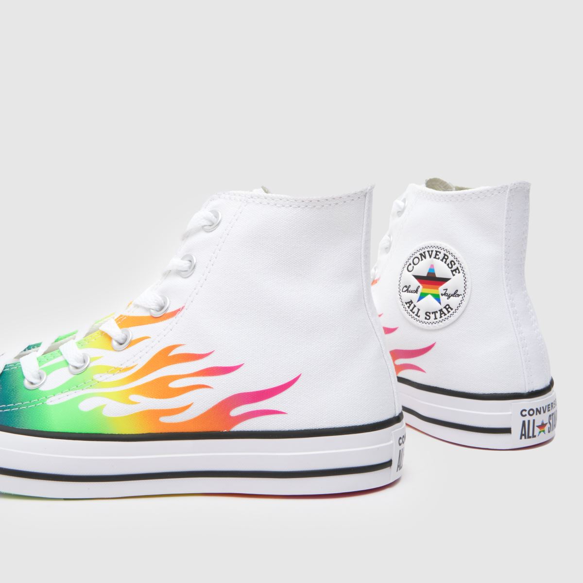 Converse All Star Hi Pride in White Multi Converse All Star Hi Pride 7