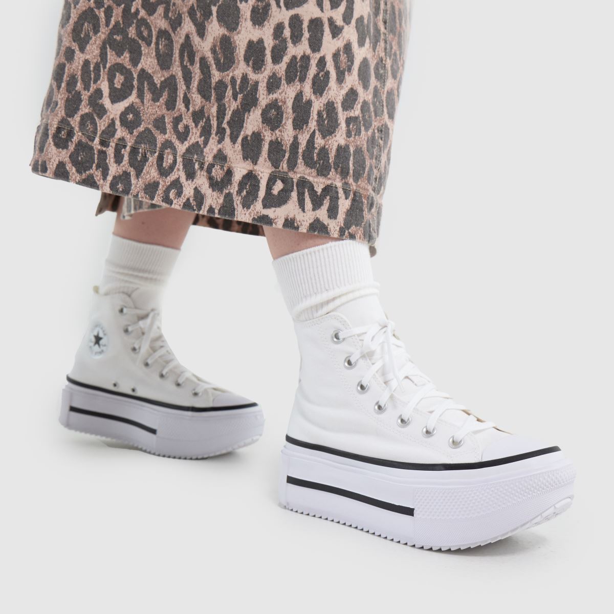 Converse All Star Lift Double Stack in White Converse All Star Lift Double Stack 8