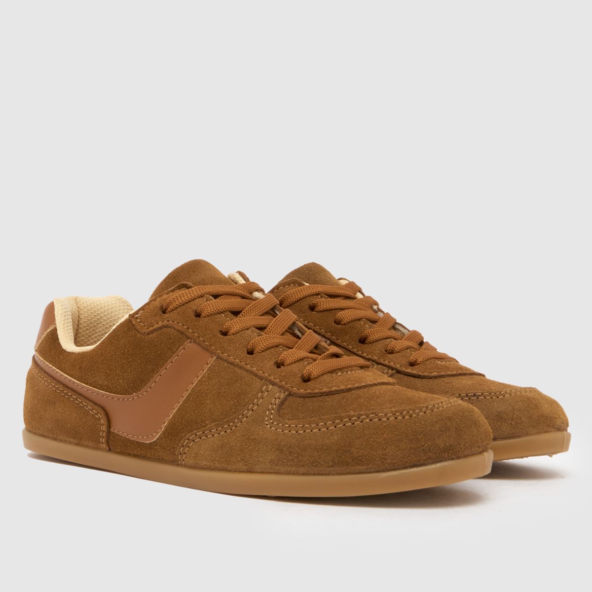 Womens Tan schuh Merry Slim Sole Trainers | schuh