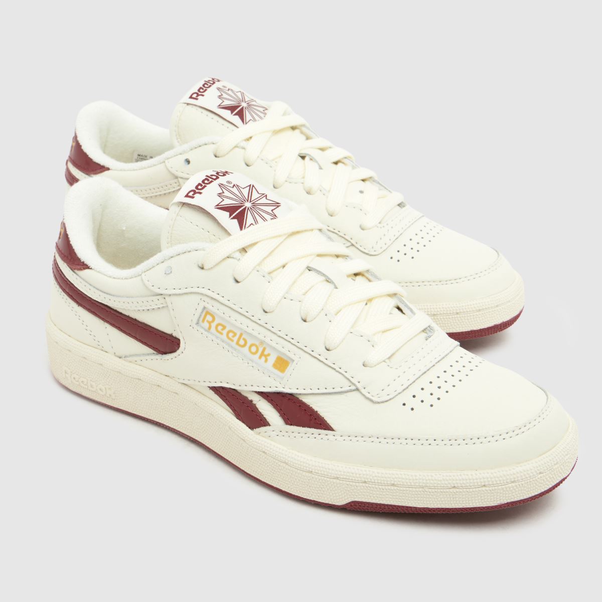 Reebok Club C Revenge in White & Burgundy Reebok Club C Revenge 4