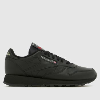 Reebok Black Classic Leather Womens Trainers
