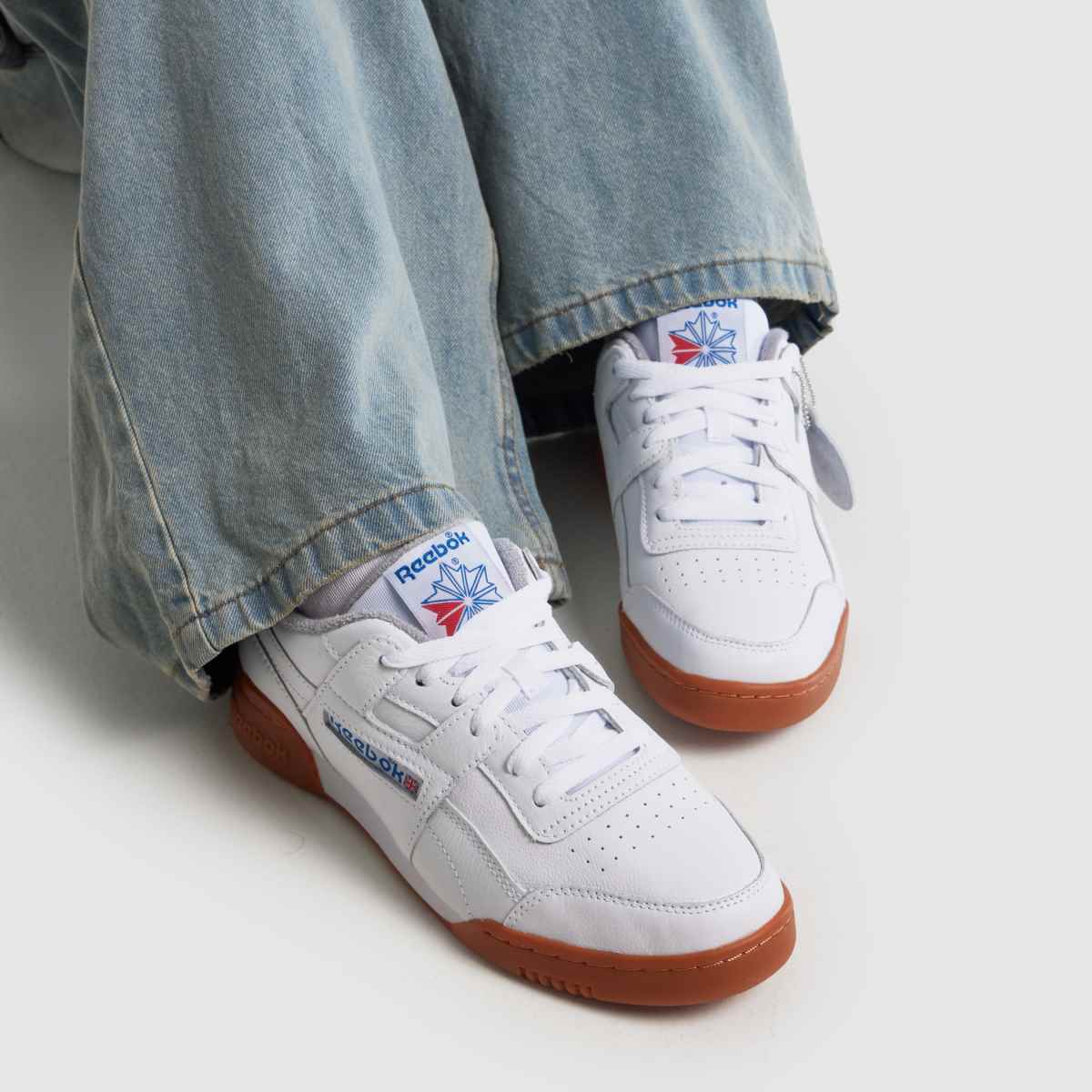 Reebok Workout Plus in White Multi Reebok Workout Plus 8