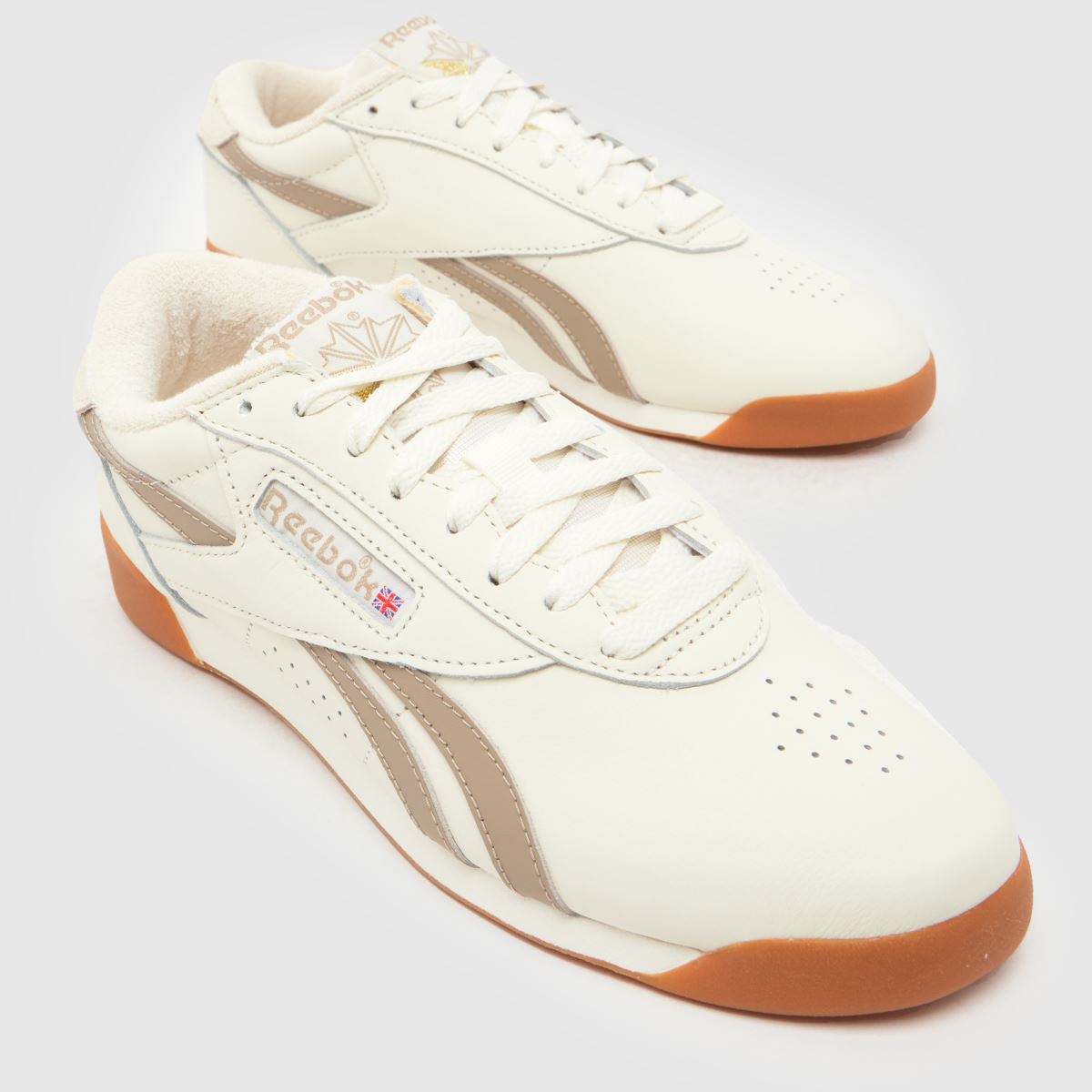 Reebok Freestyle Lo in White & Beige Reebok Freestyle Lo 4