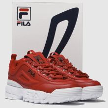 Damen fila Rot Disruptor Ii Leather Sneaker Damen fila Rot Disruptor Ii Leather Sneaker
