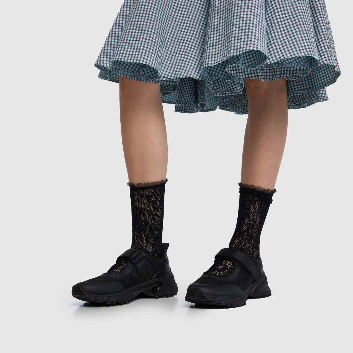 CALVIN KLEIN Hike Runner Mary Jane Slipon in Black CALVIN KLEIN Hike Runner Mary Jane Slipon 8