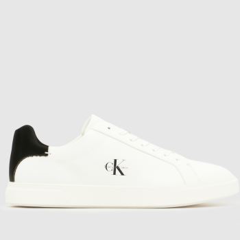 CALVIN KLEIN White Low Pro Cups Womens Trainers