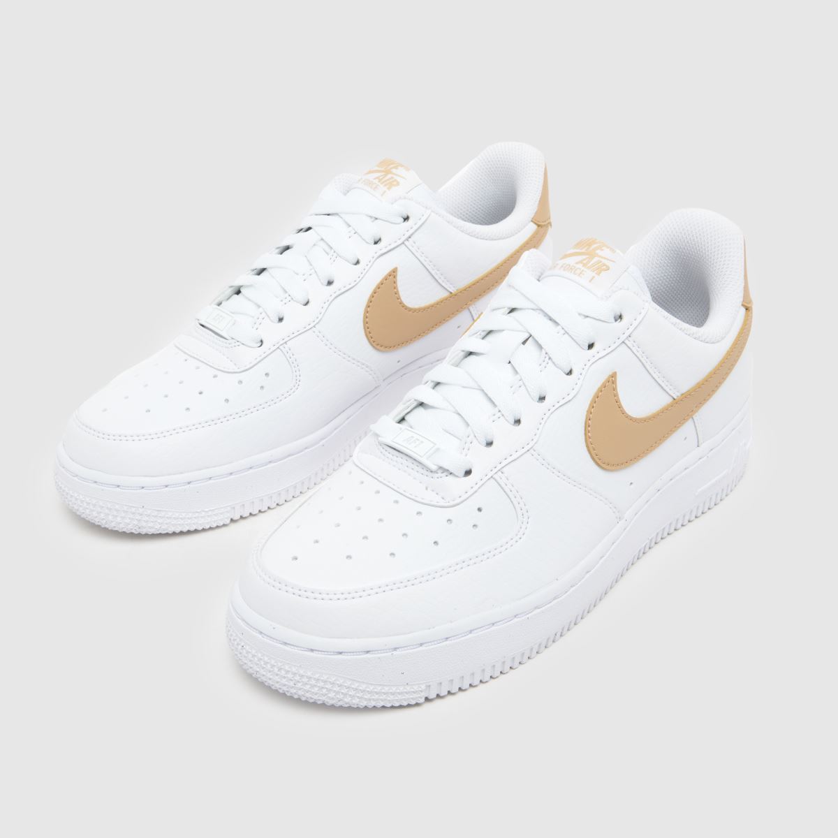 Nike Air Force 1 in White & Beige Nike Air Force 1 4