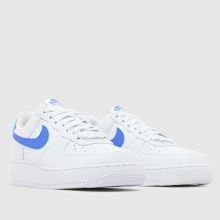 Nike Air Force 1 in White & Blue Nike Air Force 1,2 of 4