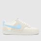 White & Pl Blue