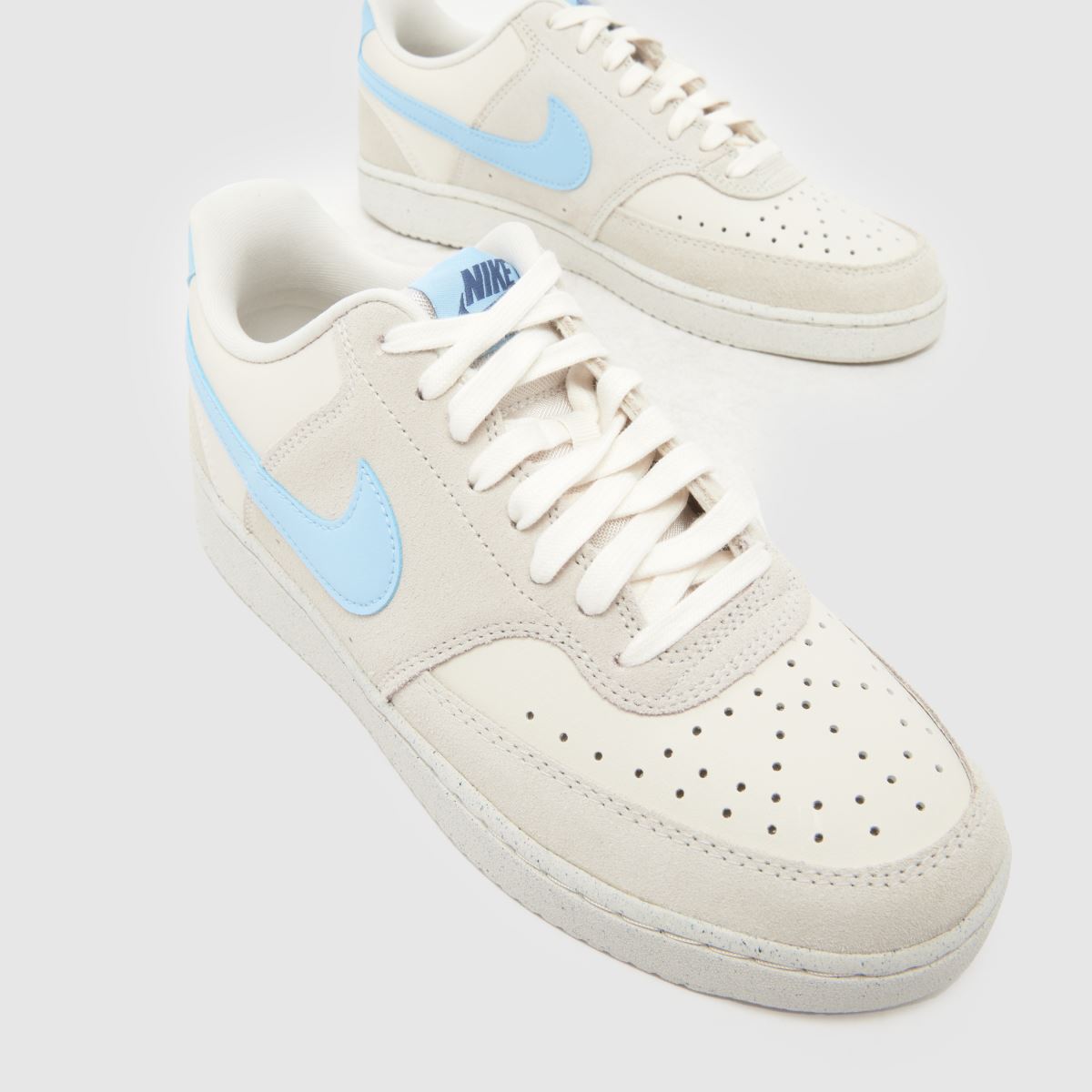 Nike Court Vision in White & Pl Blue Nike Court Vision 4