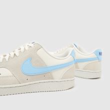 Nike Court Vision in White & Pl Blue Nike Court Vision,4 of 4