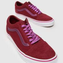 Vans Old Skool in Burgundy Vans Old Skool,3 of 4