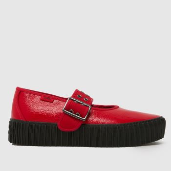 Vans Red Mary Jane Creeper Womens Trainers