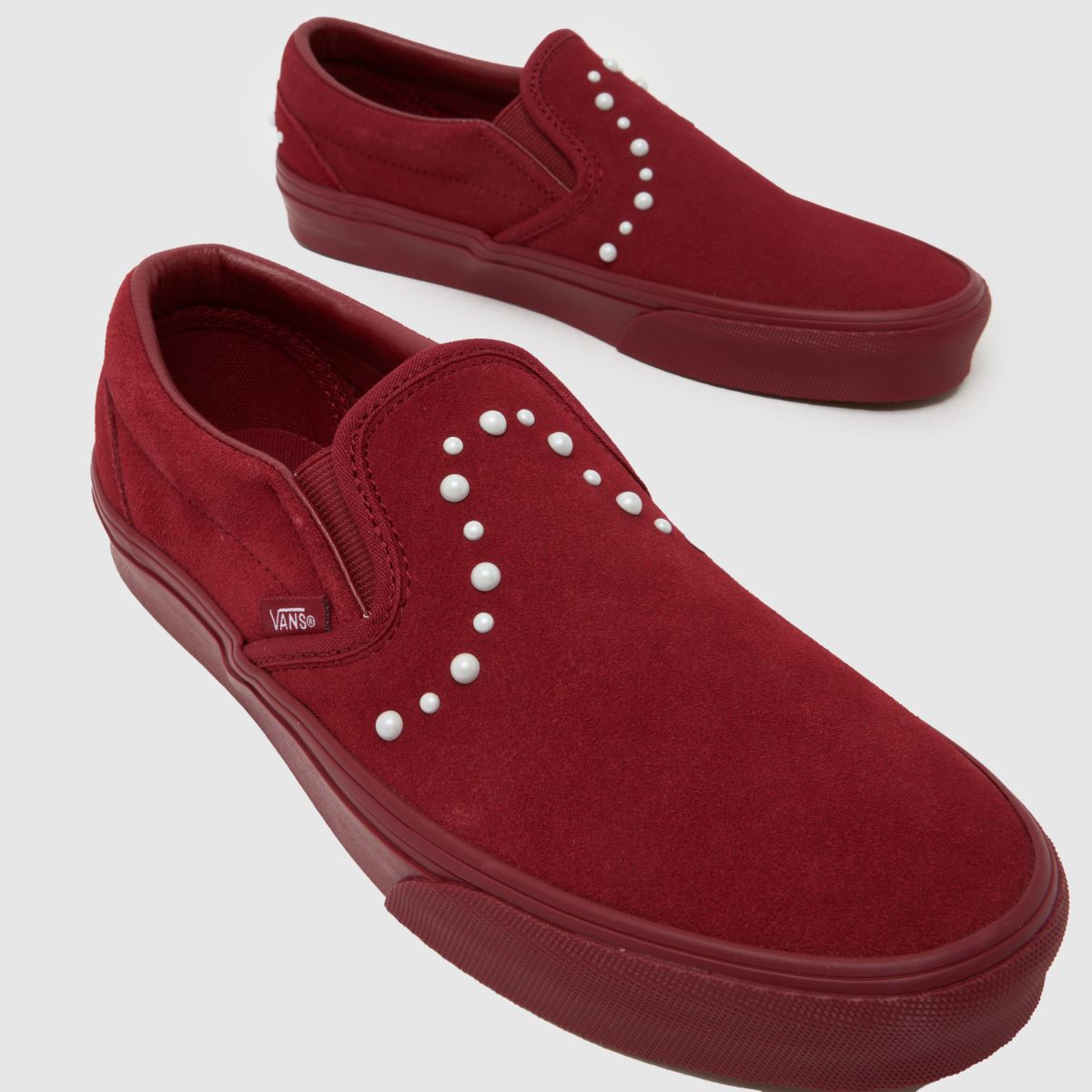 Vans Classic Slip On in Burgundy Vans Classic Slip On 4