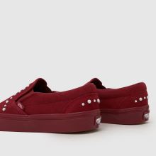 Vans Classic Slip On in Burgundy Vans Classic Slip On,4 of 4