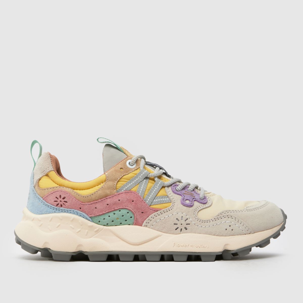 FLOWER MOUNTAIN Yamano 3 Trainers in Off-white Multi, Size: 7.5 (EU 41)