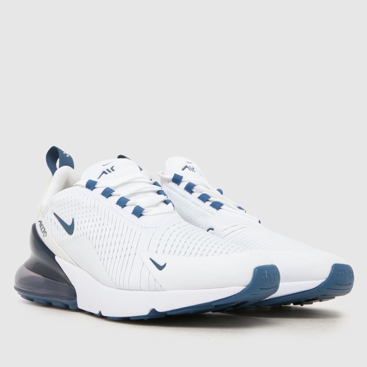 Nike Air Max 270 in White & Navy Nike Air Max 270 3