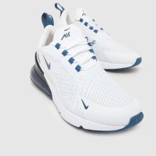 Nike Air Max 270 in White & Navy Nike Air Max 270,3 of 4