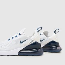 Nike Air Max 270 in White & Navy Nike Air Max 270,4 of 4