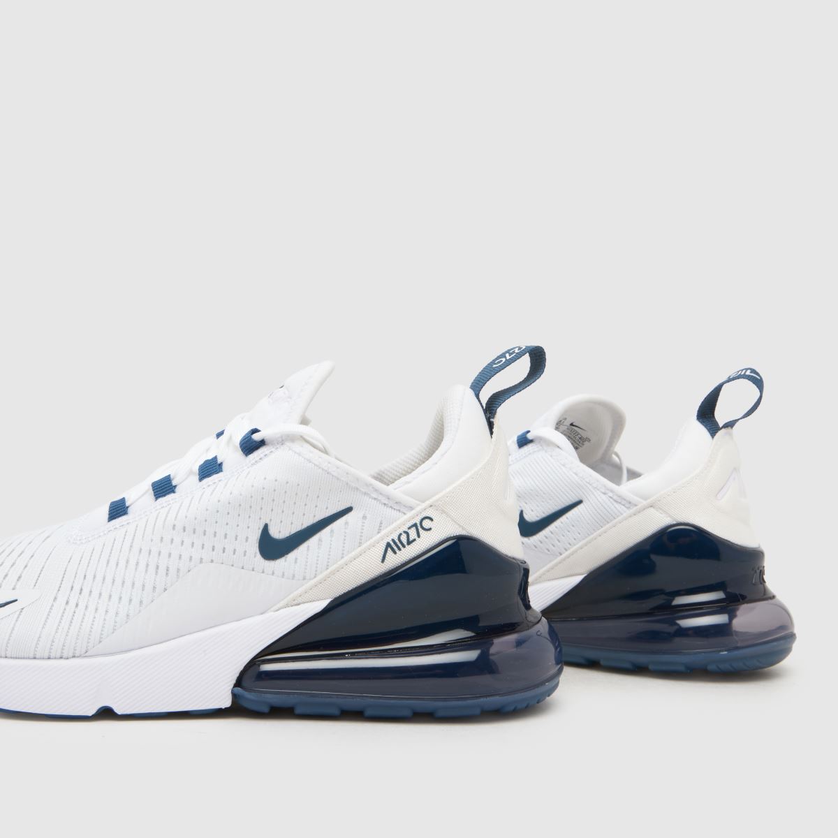 Nike Air Max 270 in White & Navy Nike Air Max 270 7