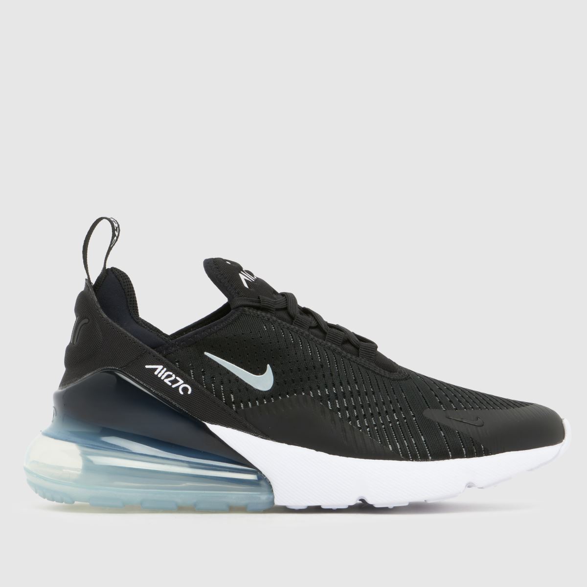 Nike Air Max 270 Trainers in Black & Silver