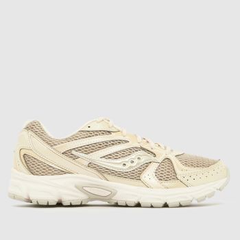 Saucony Beige Multi Ride Millennium Womens Trainers
