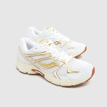 Saucony Ride Millennium in White & Gold Saucony Ride Millennium,3 of 4