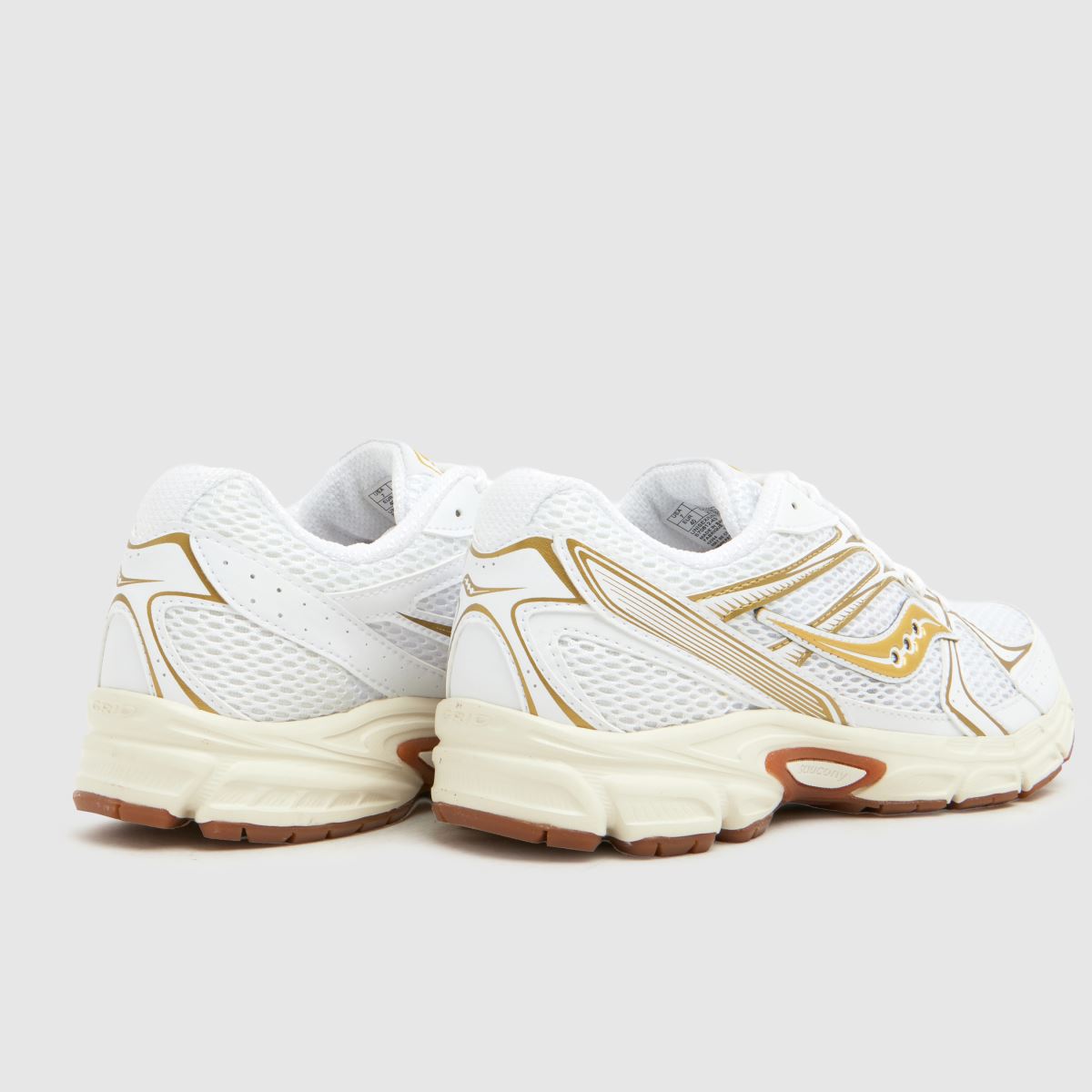 Saucony Ride Millennium in White & Gold Saucony Ride Millennium 7