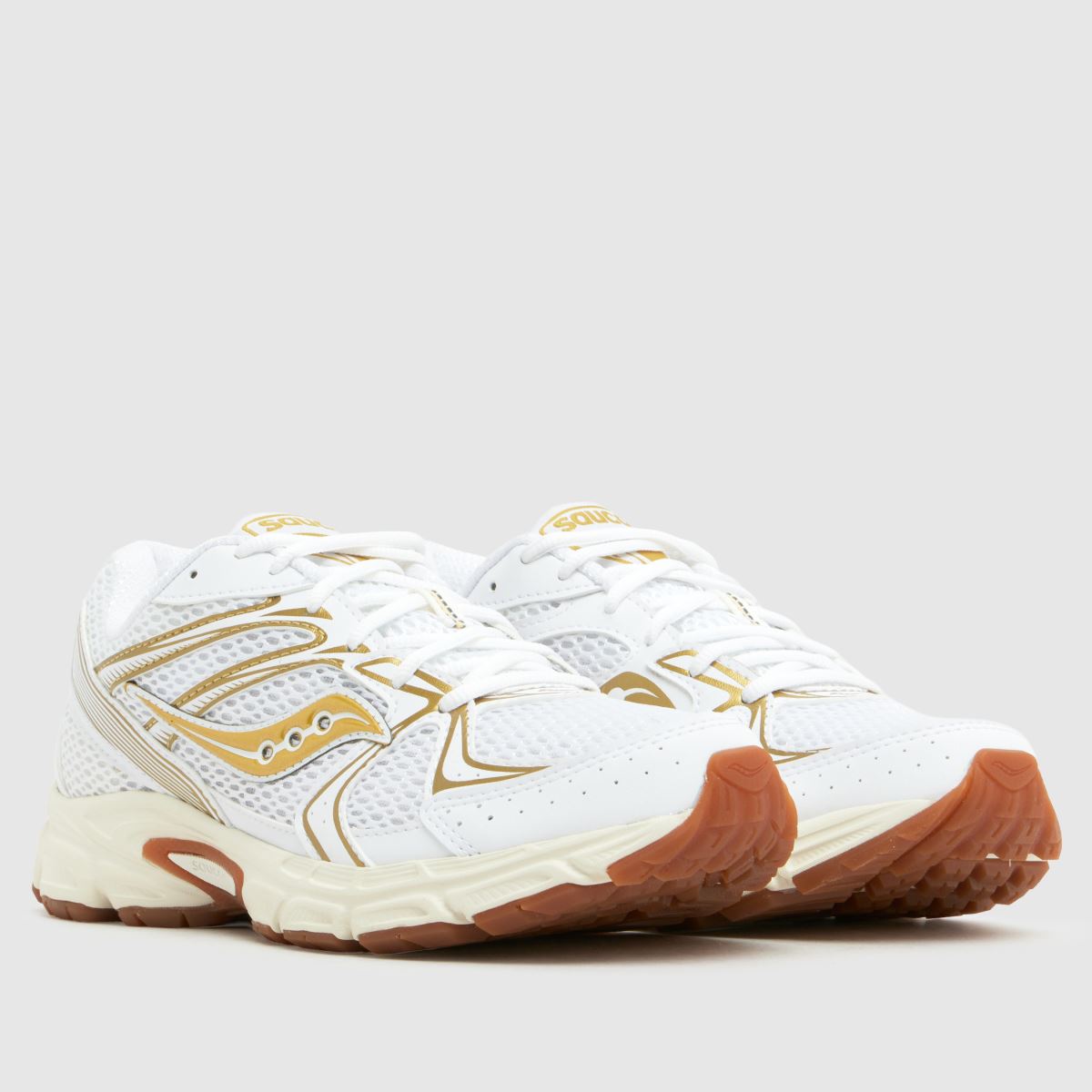 Saucony Ride Millennium in White & Gold Saucony Ride Millennium 8