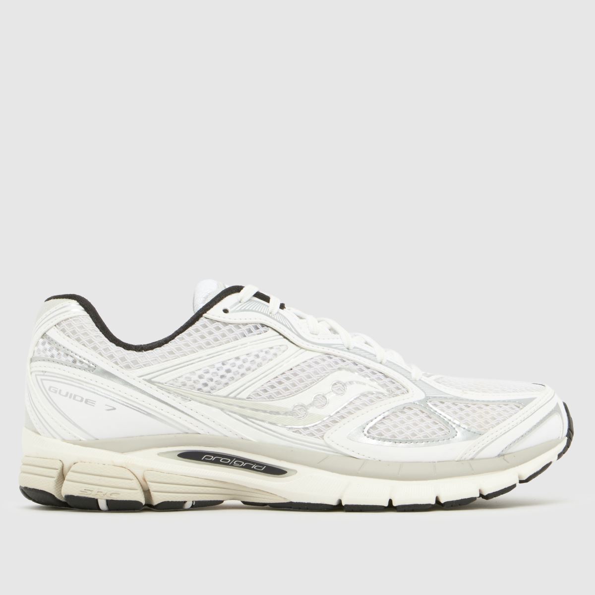 Saucony Guide 7 Trainers in White & Black