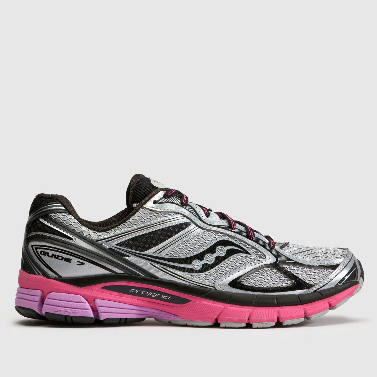 Saucony Guide 7 in Black & pink Saucony Guide 7