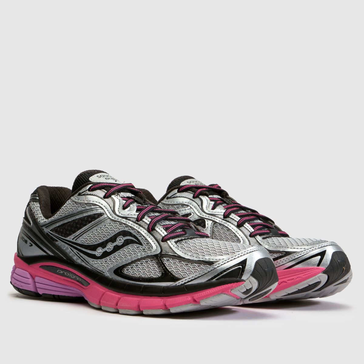 Saucony Guide 7 in Black & pink Saucony Guide 7 3