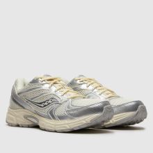 Saucony Ride Millennium in White & Silver Saucony Ride Millennium,2 of 4