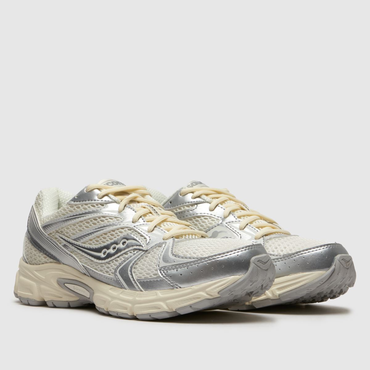 Saucony Ride Millennium in White & Silver Saucony Ride Millennium 3