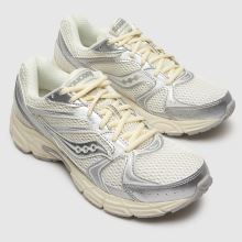 Saucony Ride Millennium in White & Silver Saucony Ride Millennium,3 of 4