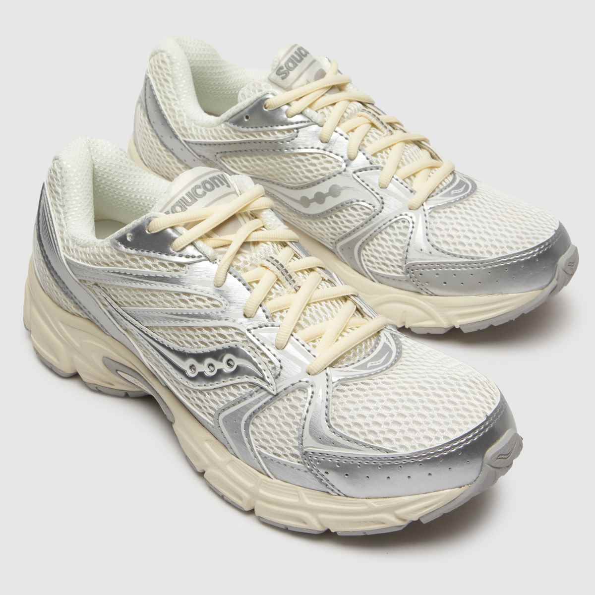 Saucony Ride Millennium in White & Silver Saucony Ride Millennium 4