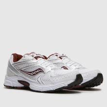 Saucony Ride Millennium in White & Burgundy Saucony Ride Millennium,2 of 4